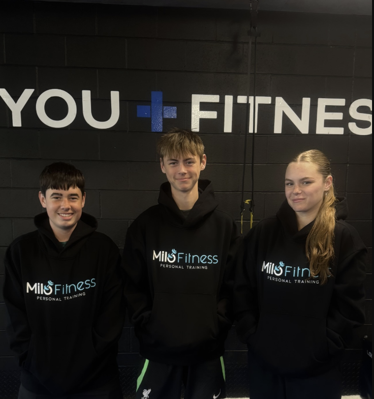 Jake T a client of Alex Milo wearing the MiloFitness hoodie